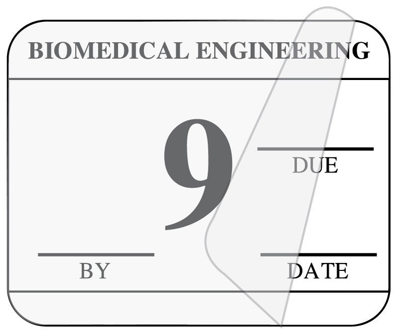Medical Labels - Biomedical Engineering Inspection Label, 1-1/4" x 1"