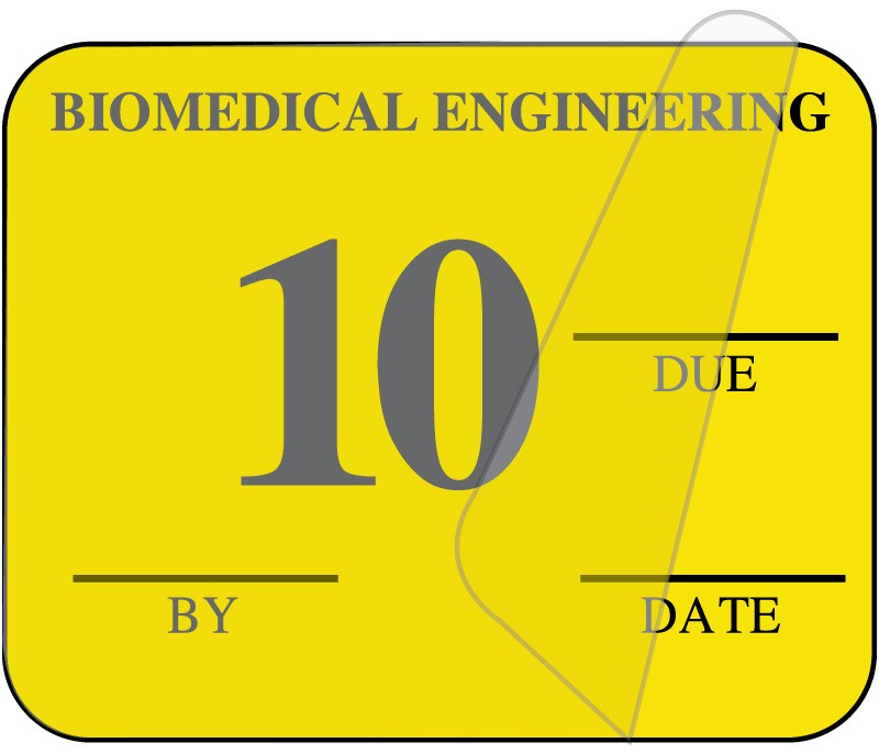 Medical Labels - Biomedical Engineering Inspection Label, 1-1/4" x 1"