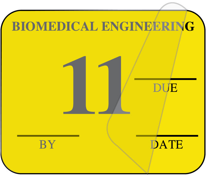 Medical Labels - Biomedical Engineering Inspection Label, 1-1/4" x 1"