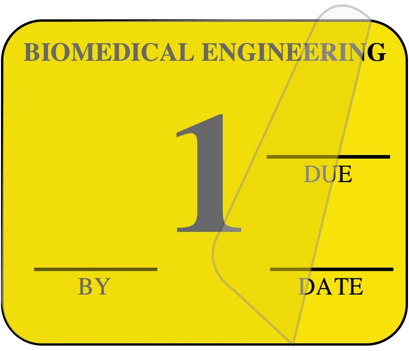 Medical Labels - Biomedical Engineering Inspection Label, 1-1/4" x 1"