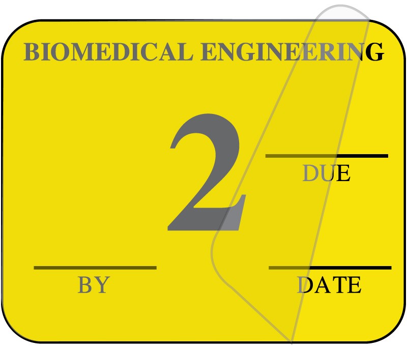 Medical Labels - Biomedical Engineering Inspection Label, 1-1/4" x 1"