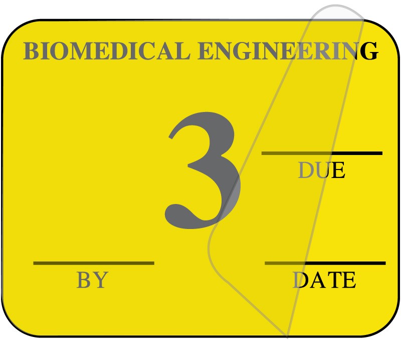 Medical Labels - Biomedical Engineering Inspection Label, 1-1/4" x 1"