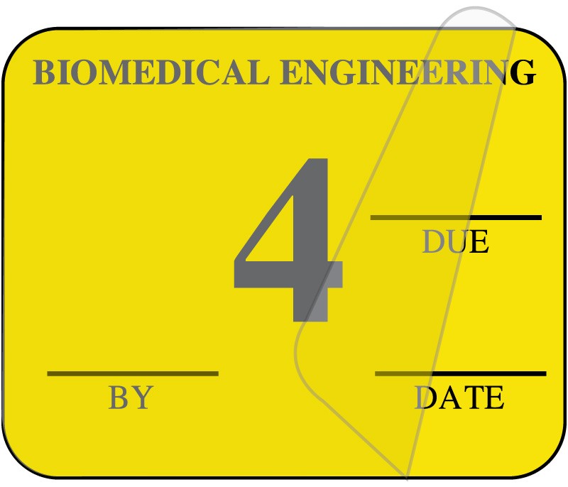 Medical Labels - Biomedical Engineering Inspection Label, 1-1/4" x 1"