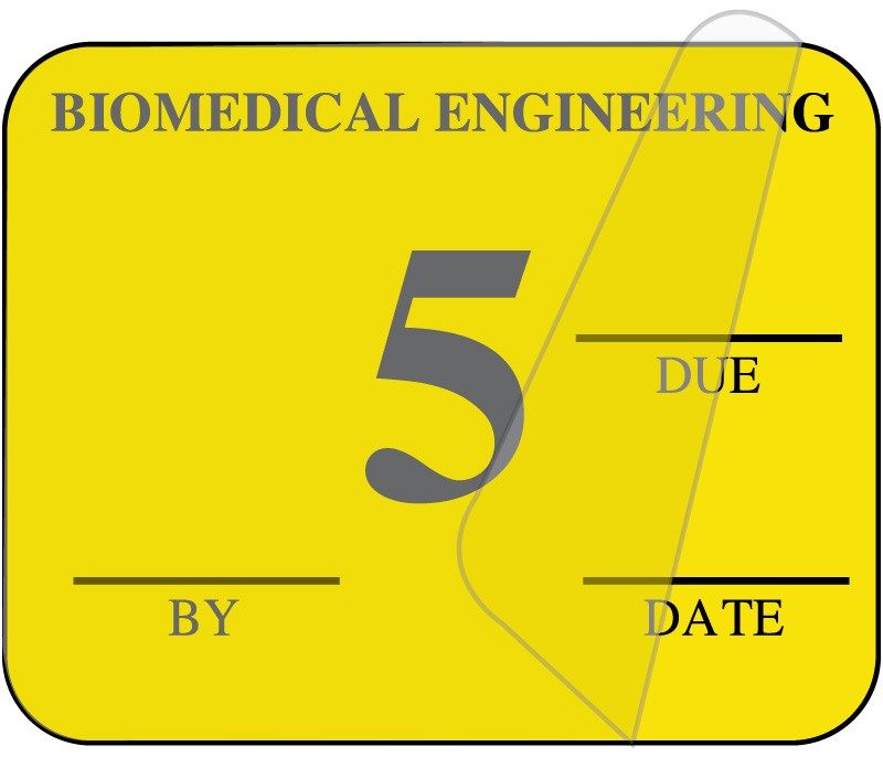 Medical Labels - Biomedical Engineering Inspection Label, 1-1/4" x 1"