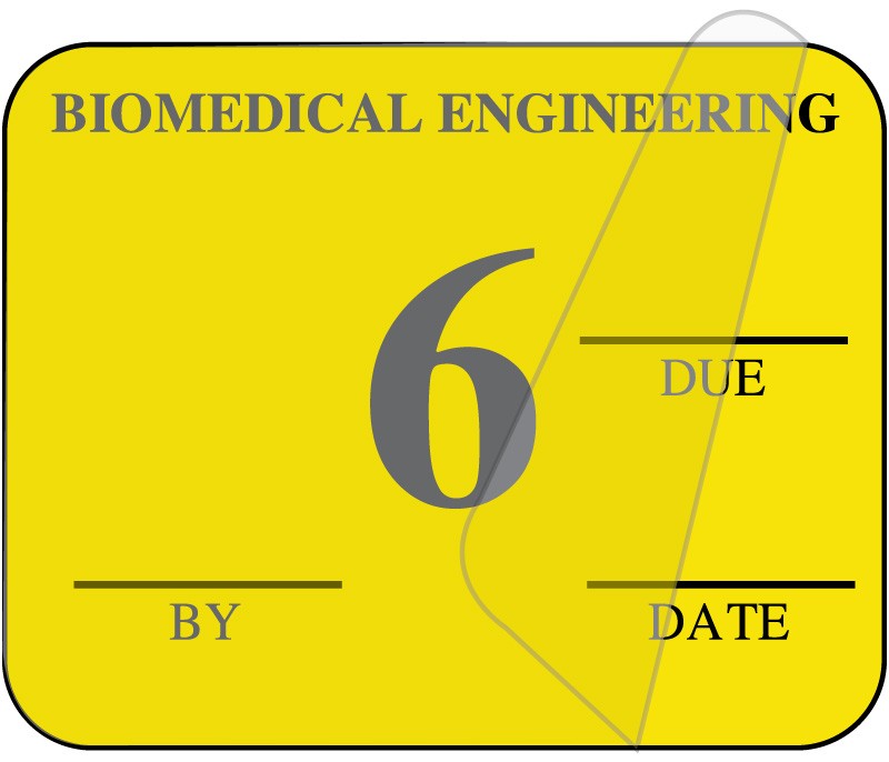 Medical Labels - Biomedical Engineering Inspection Label, 1-1/4" x 1"