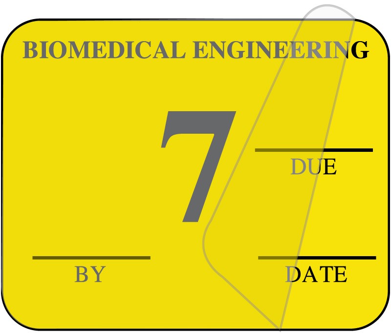 Medical Labels - Biomedical Engineering Inspection Label, 1-1/4" x 1"