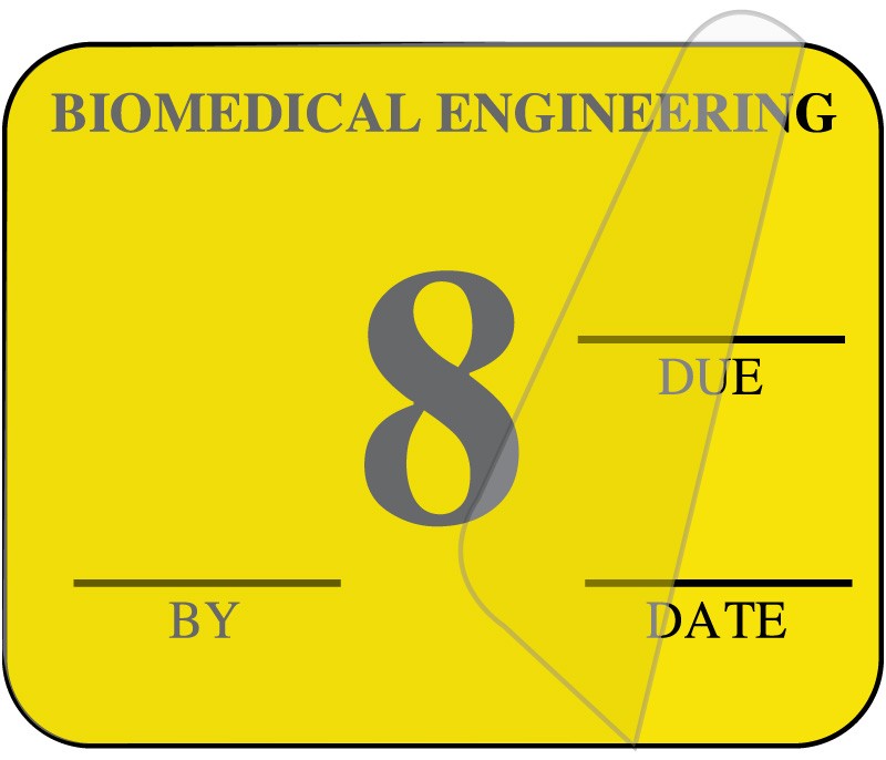 Medical Labels - Biomedical Engineering Inspection Label, 1-1/4" x 1"
