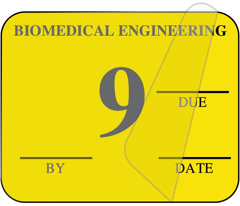 Medical Labels - Biomedical Engineering Inspection Label, 1-1/4" x 1"