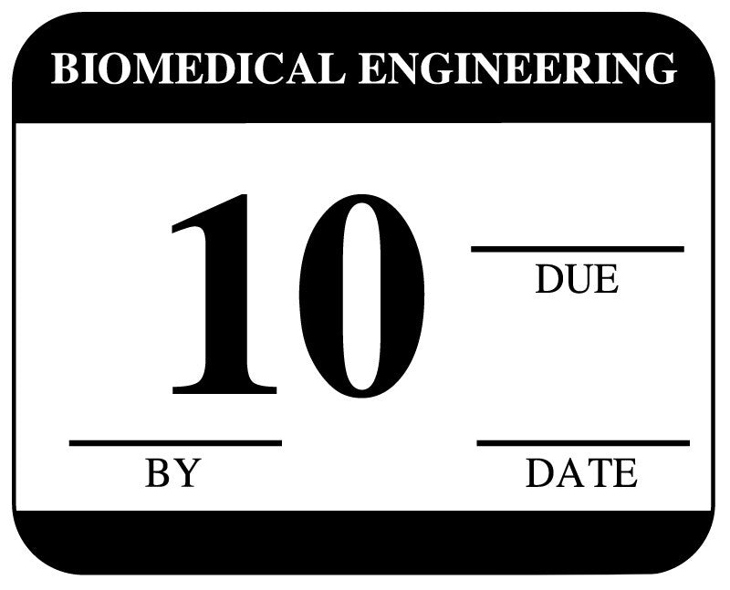 Medical Labels - Biomedical Engineering Inspection Label, 1-1/4" x 1"