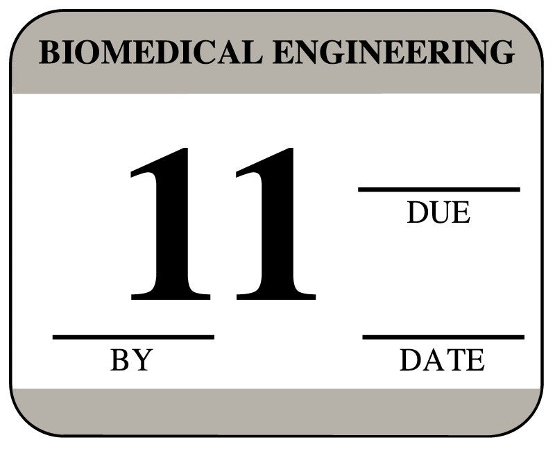 Medical Labels - Biomedical Engineering Inspection Label, 1-1/4" x 1"