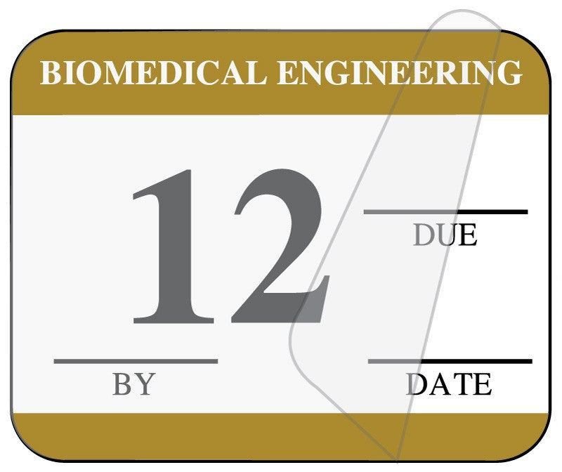 Medical Labels - Biomedical Engineering Inspection Label, 1-1/4" x 1"