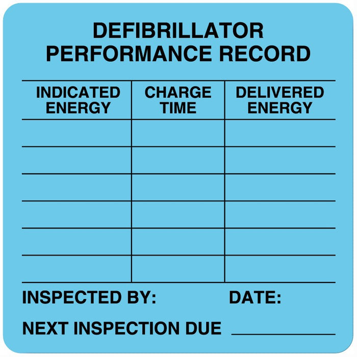 Medical Labels - Equipment Calibration Label, 2-1/2" x 2-1/2"