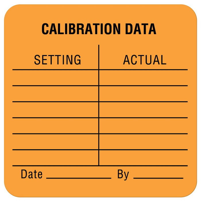 Medical Labels - Calibration Label, 1-1/2" x 1-1/2"