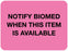 Medical Labels - Notify Biomed, 2" x 1-1/2"