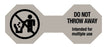 Medical Labels - Do Not Throw Away Cord Label, 5" x 2"