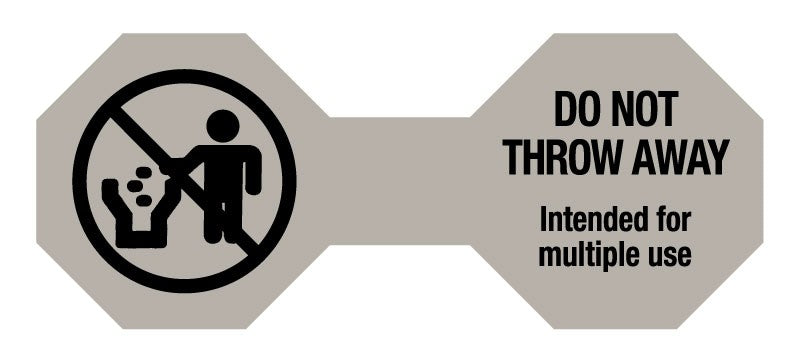 Medical Labels - Do Not Throw Away Cord Label, 5" x 2"