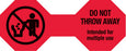 Medical Labels - Do Not Throw Away Cord Label, 5" x 2"