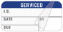 Medical Labels - Serviced Label, 1-1/2" x 3/4"