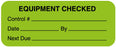 Medical Labels - Equipment Service Label, 2-1/4" x 7/8"