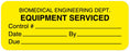 Medical Labels - Equipment Service Label, 2-1/4" x 7/8"