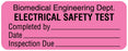 Medical Labels - Electrical Equipment Safety Label, 2-1/4" x 7/8"