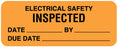 Medical Labels - Electrical Equipment Safety Label, 2-1/4" x 7/8"