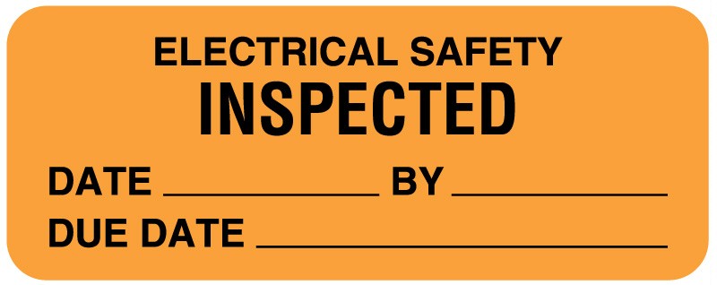 Medical Labels - Electrical Equipment Safety Label, 2-1/4" x 7/8"
