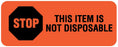 Medical Labels - Battery & Lamp Maintenance Label, 2-1/4" x 7/8"
