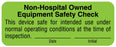 Medical Labels - Electrical Equipment Safety Label, 2-1/4" x 7/8"