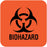 Medical Labels - Biohazard Warning Label, 1" x 1"