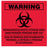 Medical Labels - Hazardous Waste Label, 6 x 6