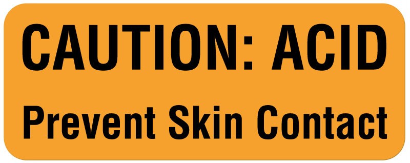 Medical Labels - Hazard Warning Label, 2-1/4" x 7/8"