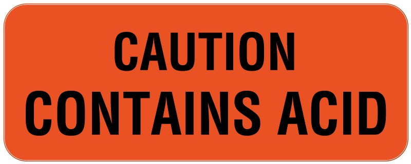 Medical Labels - Hazard Warning Label, 2-1/4" x 7/8"