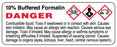 Medical Labels - 10% Buffered Formalin, 3" x 1-1/8"