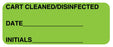 Medical Labels - Cart Cleaned, 2-1/4" x 7/8"