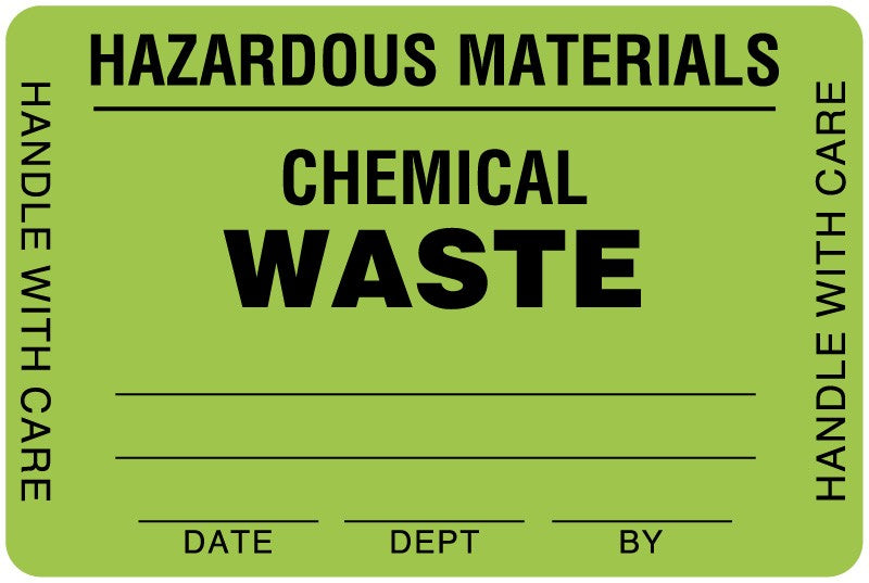 Medical Labels - Waste Control Label, 3" x 2"