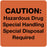 Medical Labels - Hazardous Drug Warning Label, 3" x 3"