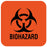 Medical Labels - Biohazard Label, Lam., 1" x 1"