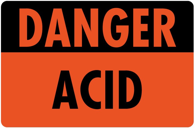 Medical Labels - Hazard Warning Label, 4" x 2-5/8"