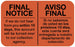 Medical Labels - Bilingual Billing , Size 2 x 1.25, 470/roll, 2" x 1-1/4"