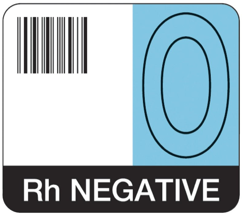Medical Labels - Codabar ABO Group Label, 1-7/10" x 1-1/2"