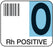Medical Labels - Codabar ABO Group Label, 1-7/10" x 1-1/2"
