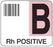 Medical Labels - Codabar ABO Group Label, 1-7/10" x 1-1/2"