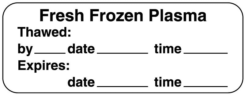 Medical Labels - Blood Product and Component Label, 2" x 3/4"