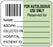 Medical Labels - Autologous Blood label, 1-7/10" x 1-1/2"