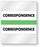 Medical Labels - Color-Coded Chart Divider Tabs - Green - "Correspondece", 1-1/2" x 1-1/4"