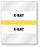 Medical Labels - Color-Coded Chart Divider Tabs - Tan - "X-Ray", 1-1/2" x 1-1/4"