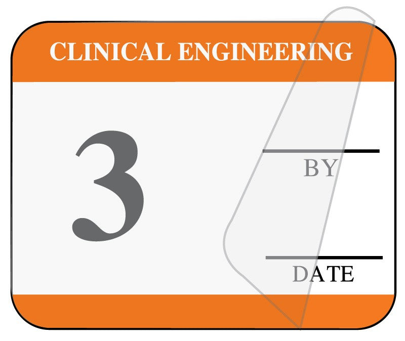 Medical Labels - Clinical Engineering Inspection Label, 1-1/4" x 1"
