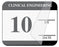 Medical Labels - Clinical Engineering Inspection Label, 1-1/4" x 1"