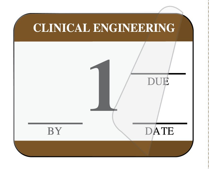 Medical Labels - Clinical Engineering Inspection Label, 1-1/4" x 1"